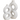 Two white abstract vases on a white background
