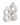 Two white abstract vases on a white background