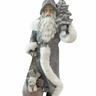 Celebrate the holiday season with our 16" Gray Resin Santa. This charming figure features a stylish gray finish that adds a modern touch to traditional Christmas decor. With intricate detailing and a cheerful expression, this Santa is perfect for display on mantels, tabletops, or as part of a festive centerpiece.