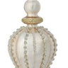 Each finial boasts a frosted glass finish adorned with shimmering rhinestone patterns that catch the light beautifully, adding a touch of glamour to your holiday decor. These elegant ornaments are perfect for creating a sophisticated and festive atmosphere, whether hanging from tree branches or displayed as part of your holiday centerpiece. With their unique designs, these finials are sure to become cherished pieces in your seasonal collection, making your celebrations truly special.
