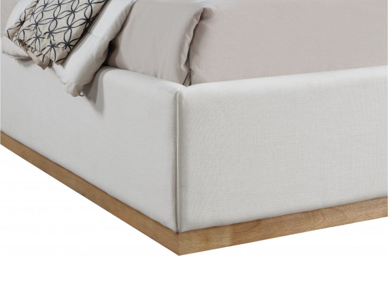 Flynn Linen Textured Fabric Bed