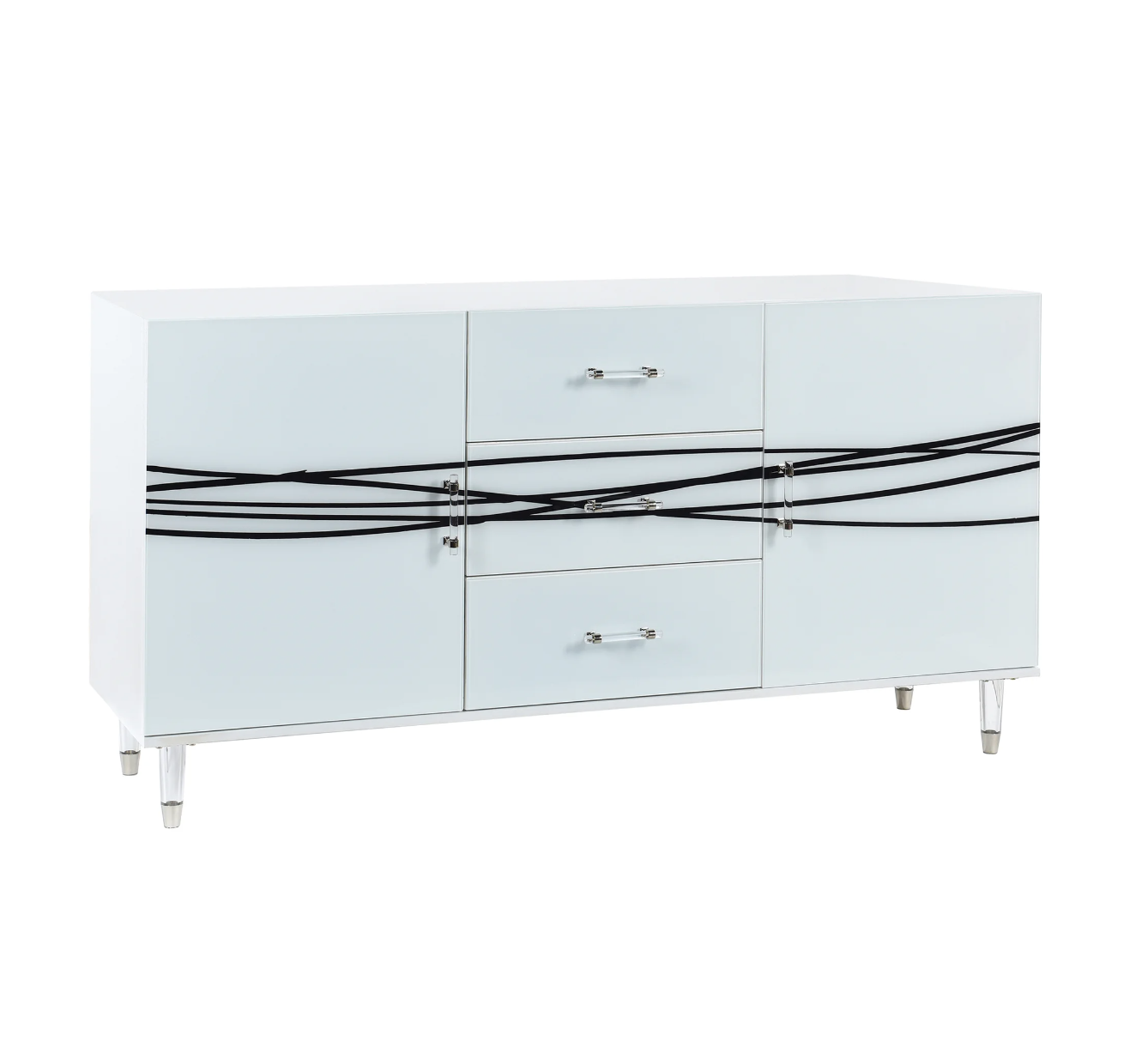 AUSTIN ALLEN JAMES | WIRES | 2 DOOR AND 3 DRAWER CREDENZA | 63IN X 34IN X 18IN