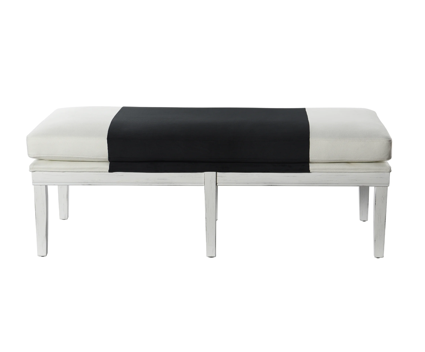 DANN FOLEY LIFESTYLE | SIX LEG CONTEMPORARY BENCH | TWO TONE | 54IN X 20IN X 20IN