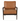 32" SANDERS SUEDE WOOD ACCENT CHAIR, BROWN