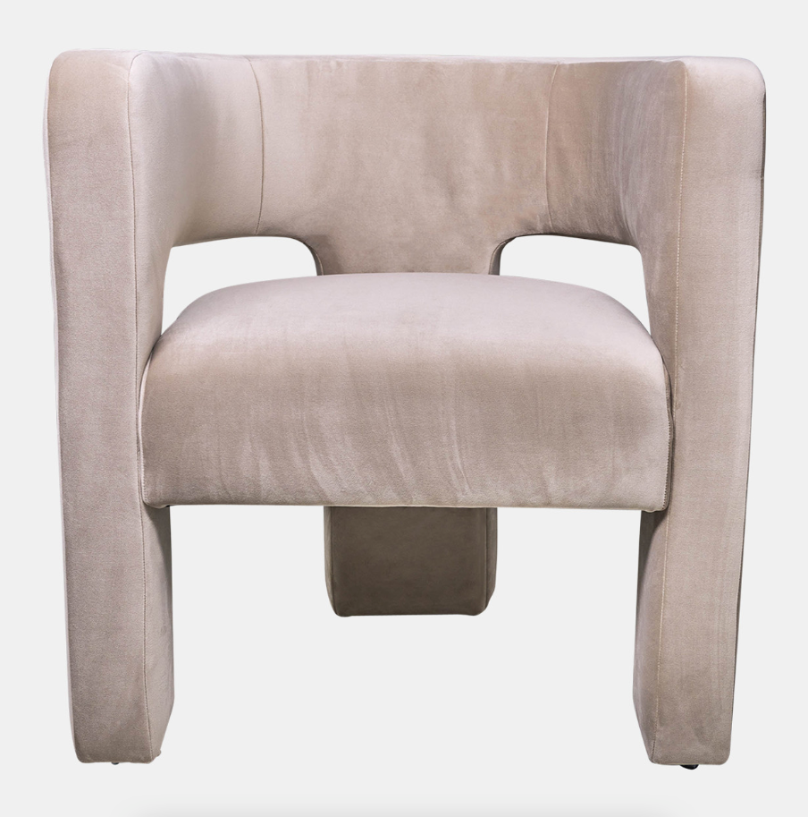 Round Back Chair - Tan