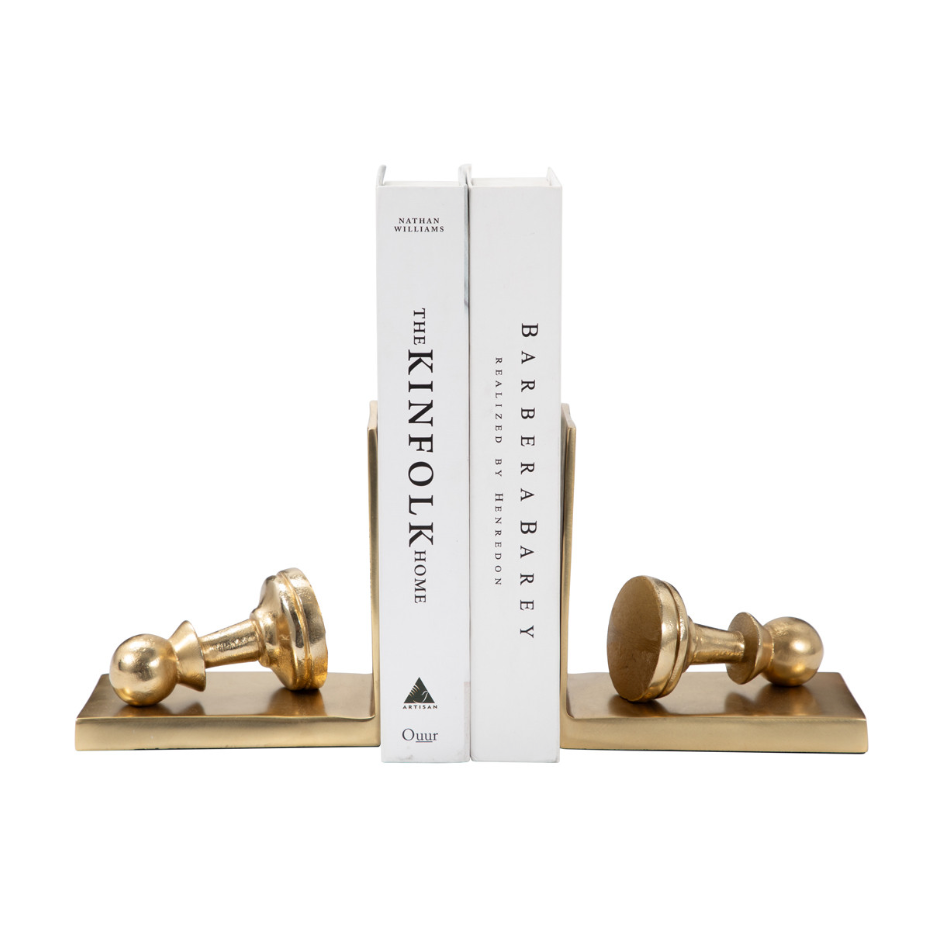 S/2 11" JULIAN CHESS BOOKENDS