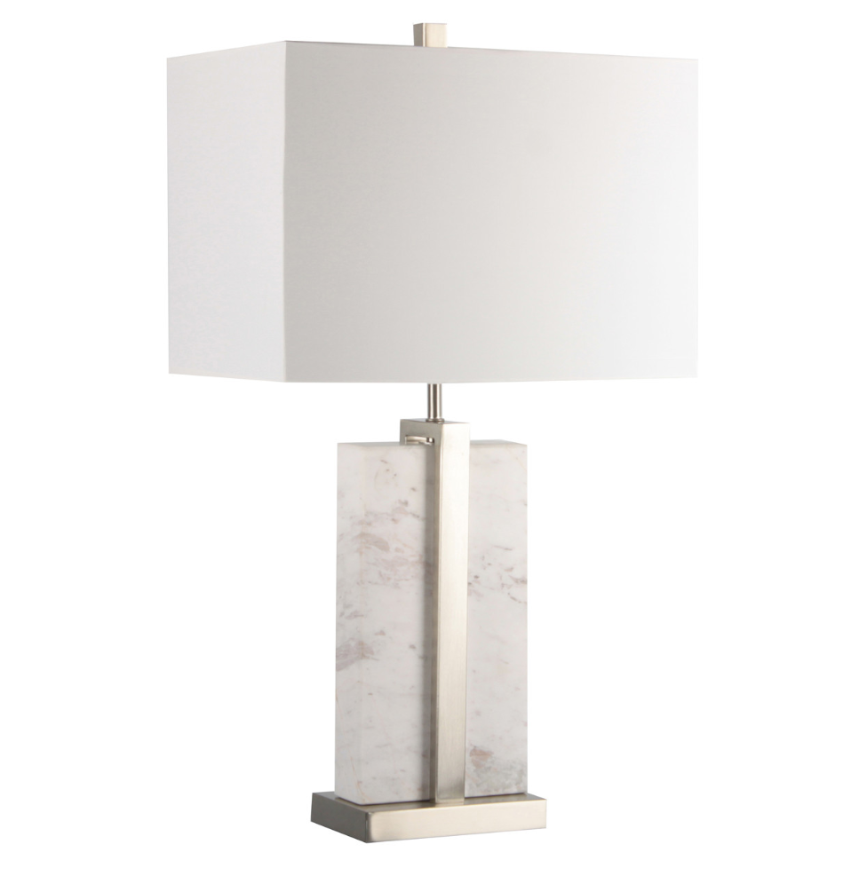 25" COLLIN MARBLE TABLE LAMP, MULTI