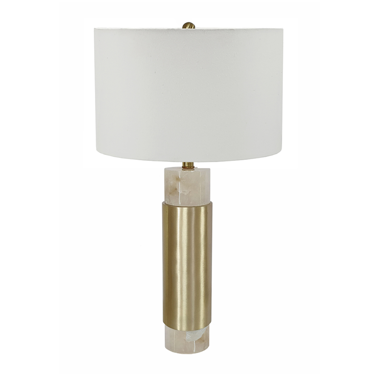 Insuni Brass And Alabaster Table Lamp