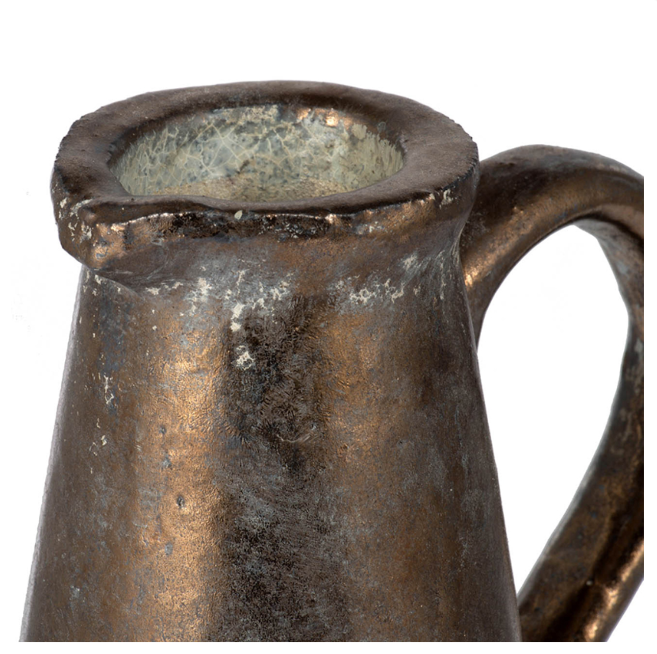 Candia Terracotta Pitcher, Sienna Brown, Small