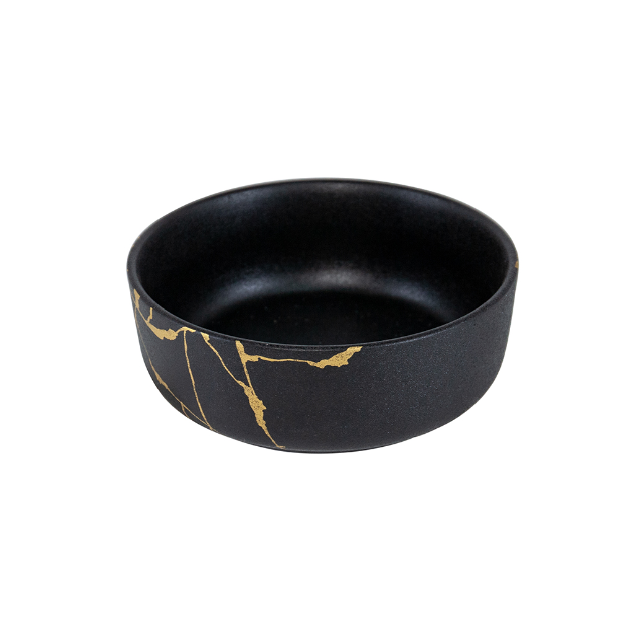 Black and Gold Serving Bowl