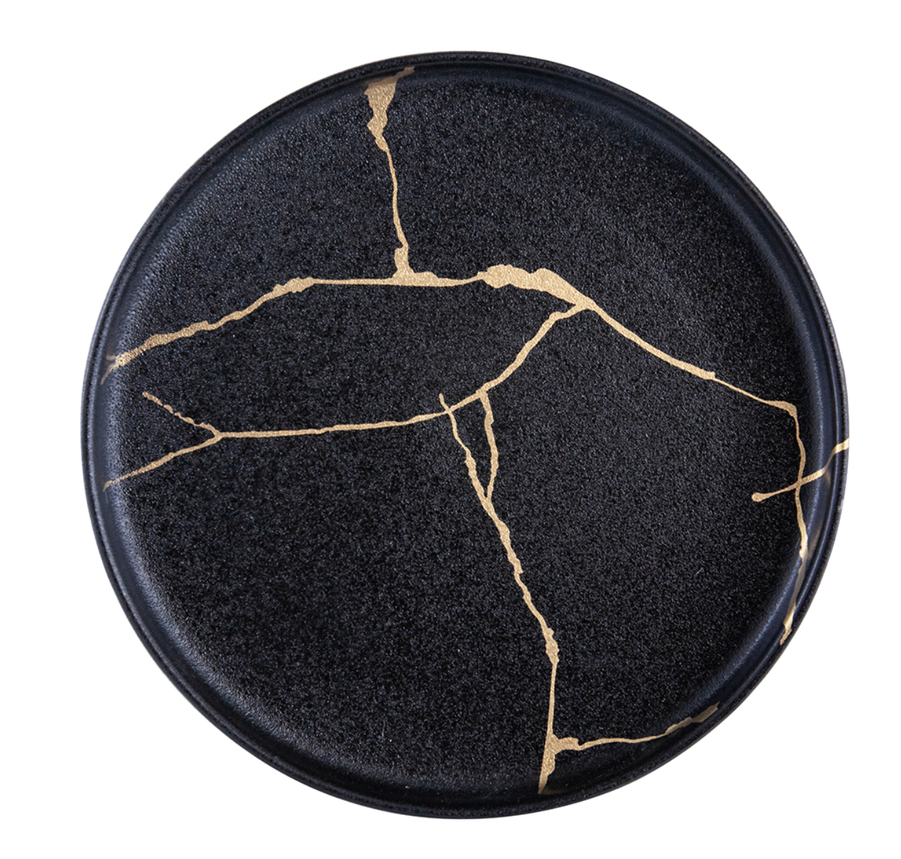 Black and Gold Serving Plate, Small