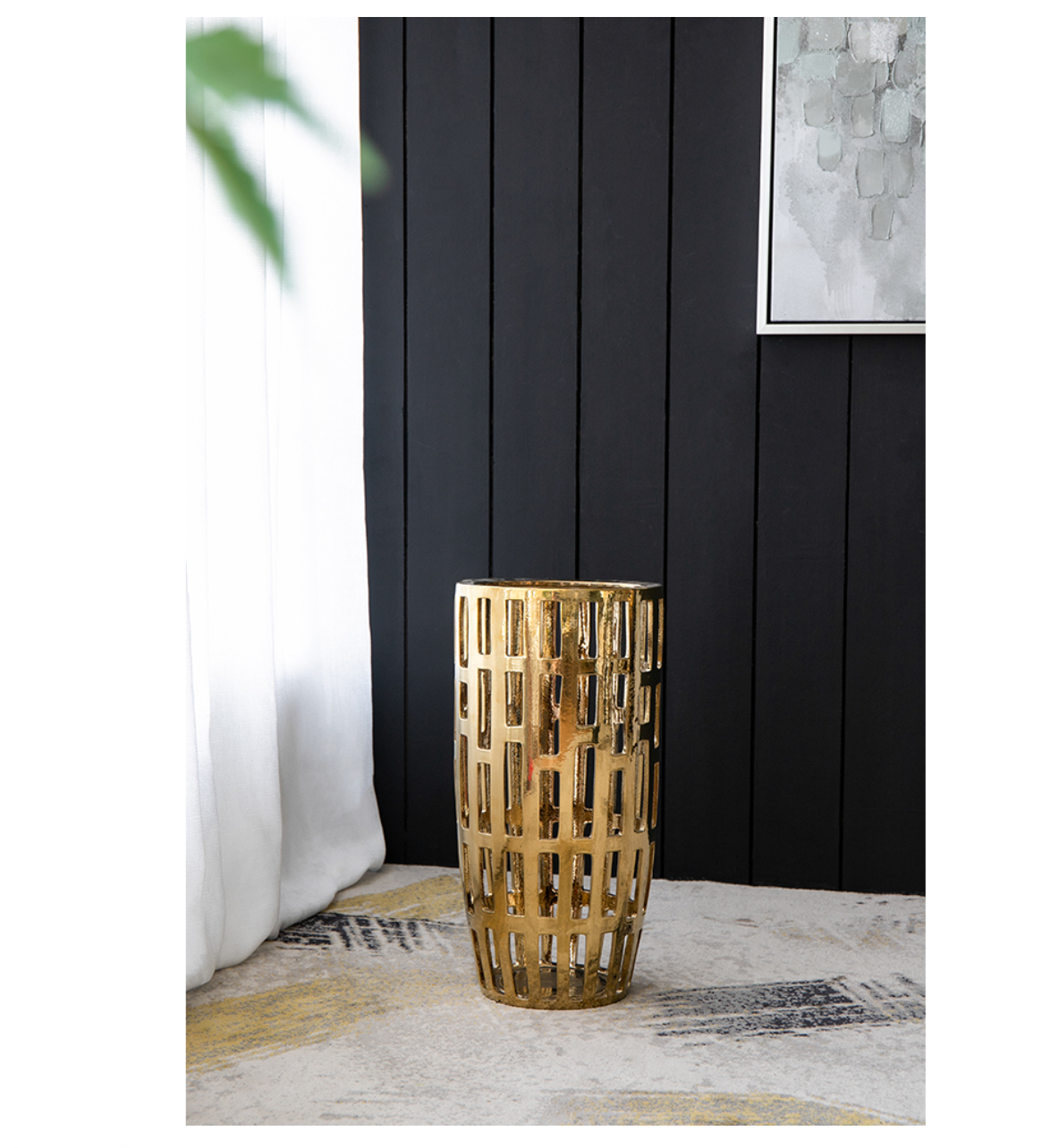 Ronnan Gold Ceramic Vase