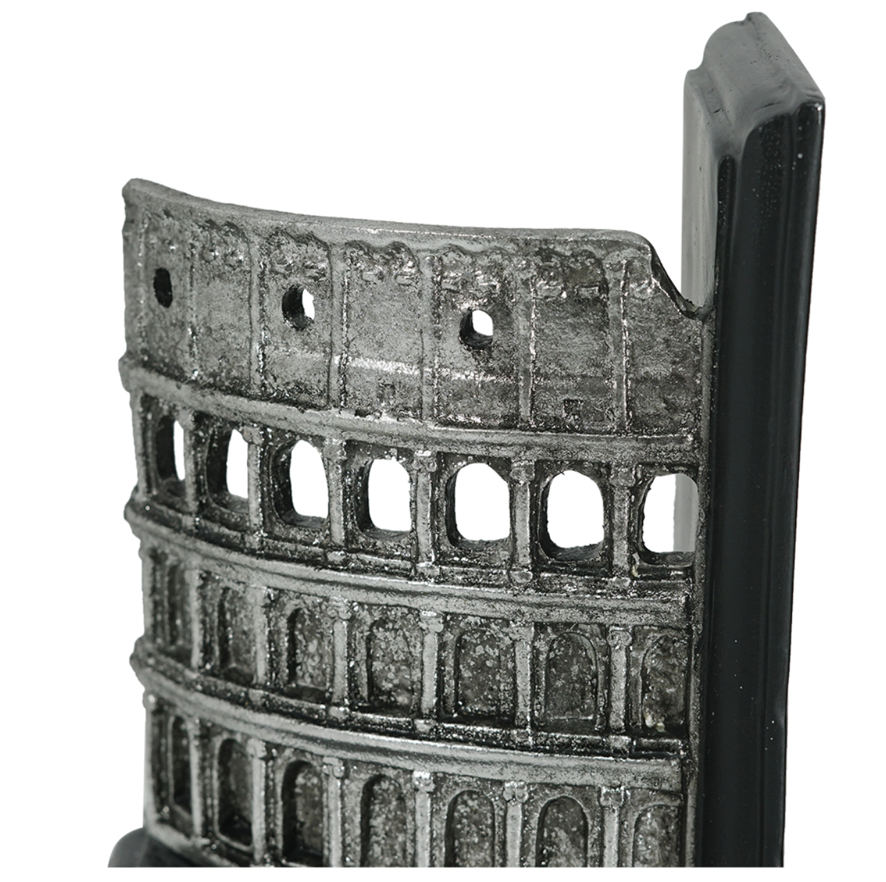 Silver and Black Colosseum Bookends