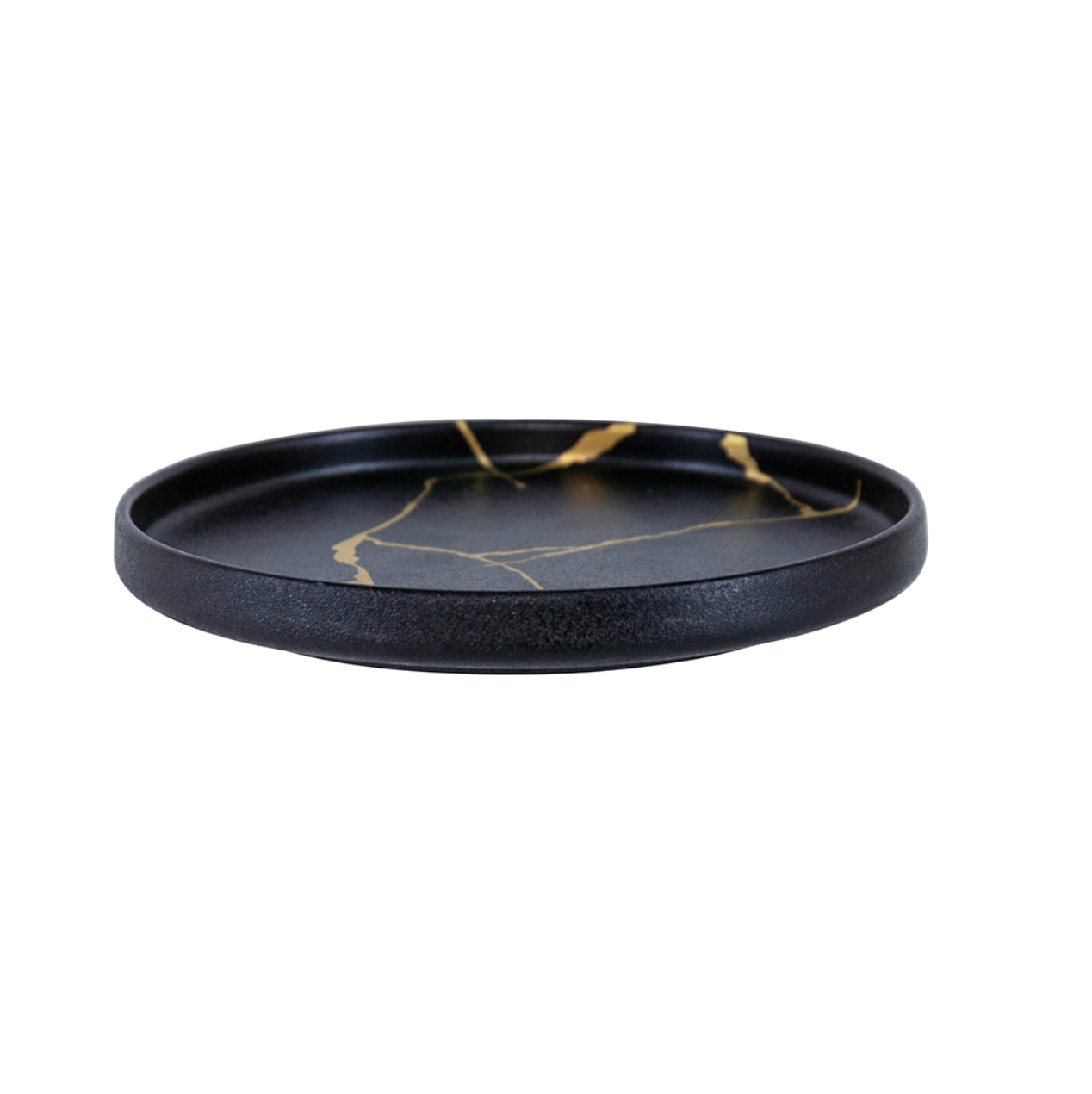 Black and Gold Serving Plate, Large