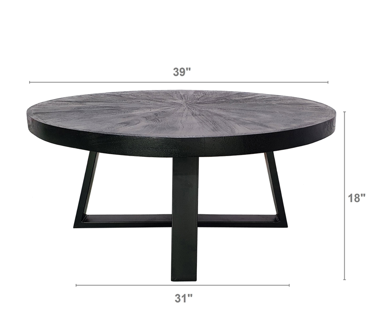 Benito Coffee Table,Black, Medium