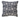 Square Woven Cotton Pillow w/ Geometric Pattern