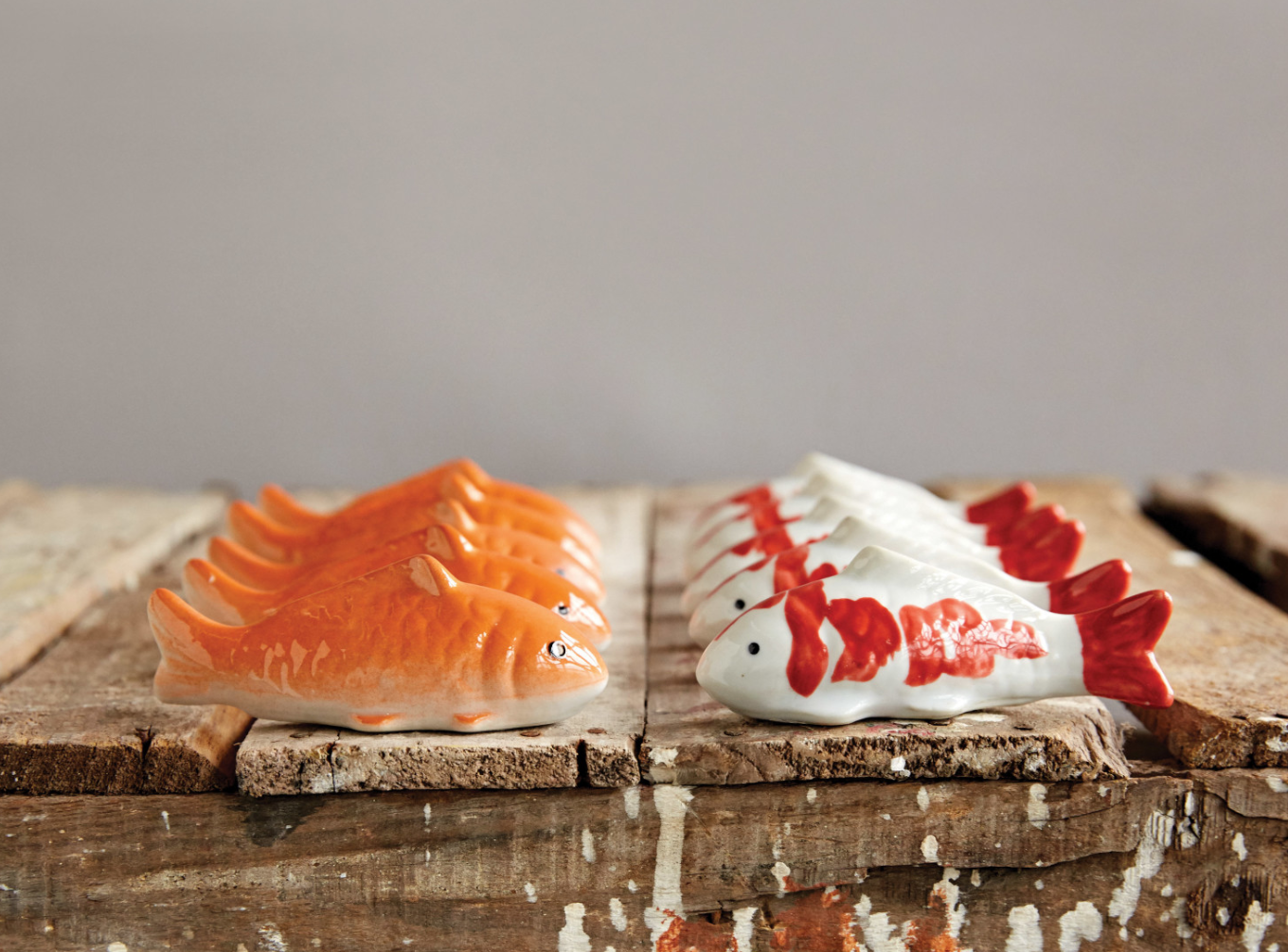 Stoneware Floating Fish, 2 Styles