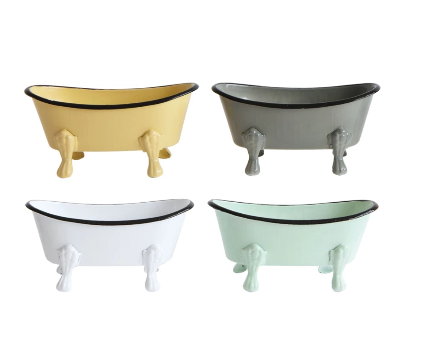 Metal Bathtub Soap Dish, 4 Colors