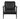 Andromeda Top Grain Leather Accent Chair, Blk