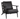 Andromeda Top Grain Leather Accent Chair, Blk