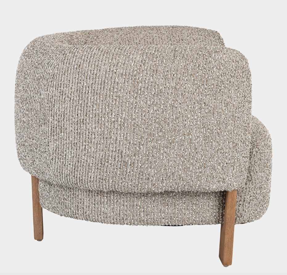 Round-Back Accent Chair - Gray