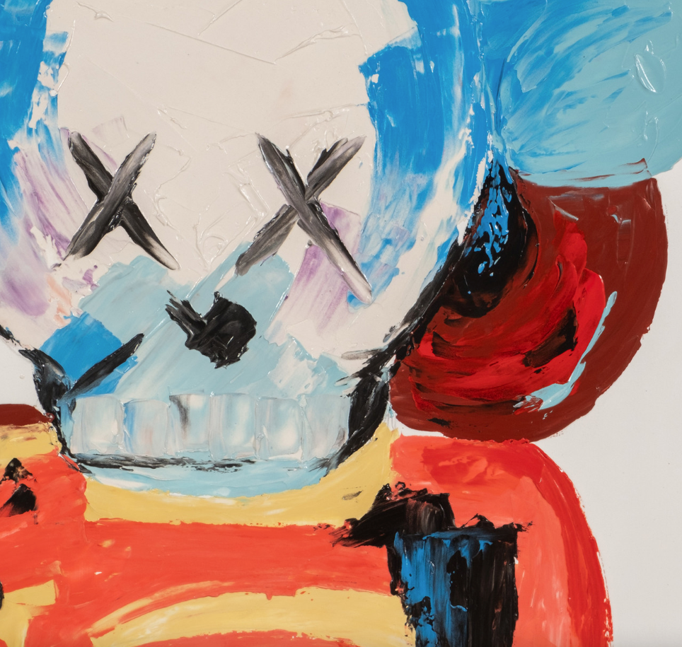 Hand Painted Colorful Clown Art