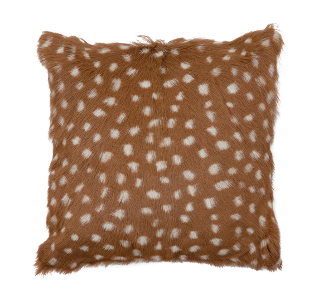 Square Goat Fur Pillow