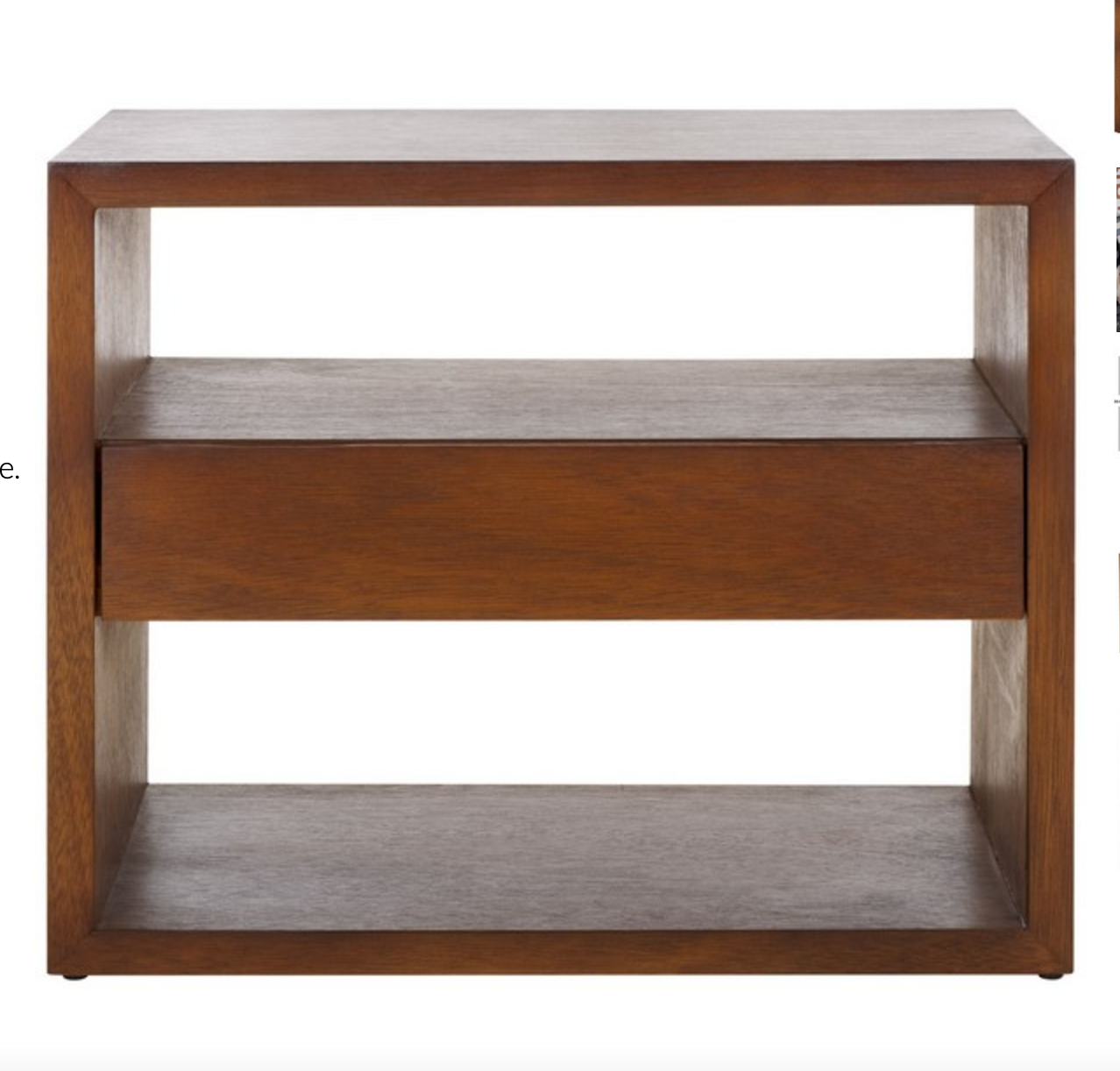 Munson 2 Shelf 1 Drawer Nightstand