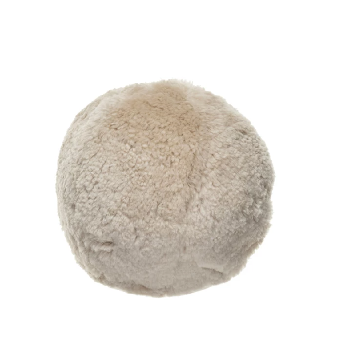 12" Round Sheepskin Orb Pillow