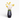 8" Aubrey Vase with Billy Button Arrangement