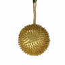 Bring a touch of glamour to your holiday decor with our 4" Sequin Beaded Ball Ornament in Gold. This exquisite ornament is adorned with shimmering sequins and beads that create a stunning sparkle, reflecting light beautifully.