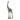 A faux marble effect standing giraffe statue made from stone powder and resin.