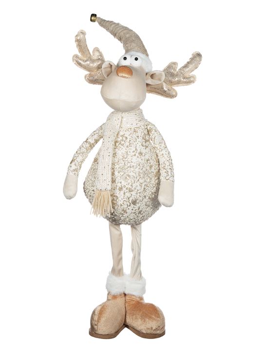 Crafted with attention to detail, this charming piece features lifelike textures and natural colors, making it a perfect accent for your festive displays. Ideal for both indoor and outdoor settings, the Standing Moose adds a whimsical, woodland touch to your home. Celebrate the season in style with this delightful decoration that captures the spirit of the great outdoors!