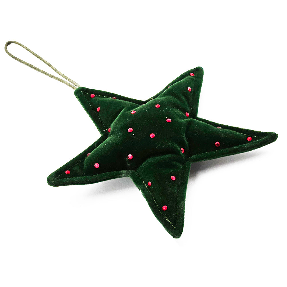 Add a festive sparkle to your décor with our 5.5" Star Hanging Ornament made from soft polyester. This delightful ornament features a classic star shape, perfect for bringing a touch of whimsy to your holiday celebrations.