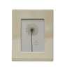 A beige stoneware photo frame with a reactive glaze effect, suitable for displaying a photo or artwork.