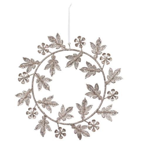 Vining Floral Gem Wreath Ornament