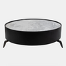Crafted from high-quality MDF and topped with sleek glass, this coffee table is both sturdy and stylish. The unique spider leg design adds a touch of contemporary flair, making it a standout centerpiece in your home. The expansive 47-inch surface provides ample space for your favorite decor, books, or beverages, while the 16-inch height ensures easy access from your sofa or chairs.
