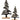 Enhance your holiday decor with our Set of 2 Christmas Trees. These charming trees feature a beautifully crafted design, perfect for adding a festive touch to your home. Whether displayed on mantels, tabletops, or as part of a holiday centerpiece, they bring a cozy and cheerful vibe to any space.