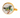 Wool Felt Tape Measure with a green bird design on a white background