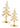 Xmas Tree Iron Gold 10x21 in