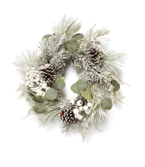 Welcome the holiday season with our Christmas Wreath adorned with elegant white berries. This stunning wreath features a rich mix of greenery complemented by delicate white accents, creating a beautiful and festive focal point for your home. Perfect for hanging on doors, over mantels, or as a centerpiece, it adds a touch of charm and warmth to any space.