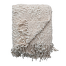 This throw blanket features a cable knit pattern that creates a sophisticated and cozy look. The fringe trim adds some flair and movement to the edges of the throw. The natural color is neutral and elegant and can blend with any color scheme or theme. This throw blanket is ideal for providing a rugged texture and stylish accent to a modern or rustic space in the home or office. 